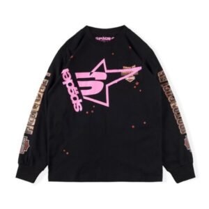 Black Sp5der 555555 Pink Young Thug Sweatshirt